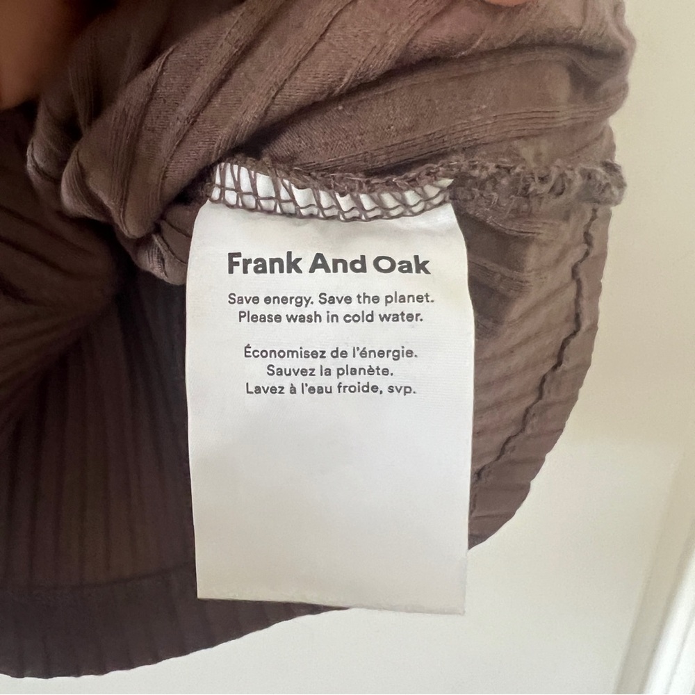 Frank & Oak Pink Clay Ribbed Racer Tank - Picture 4 of 6